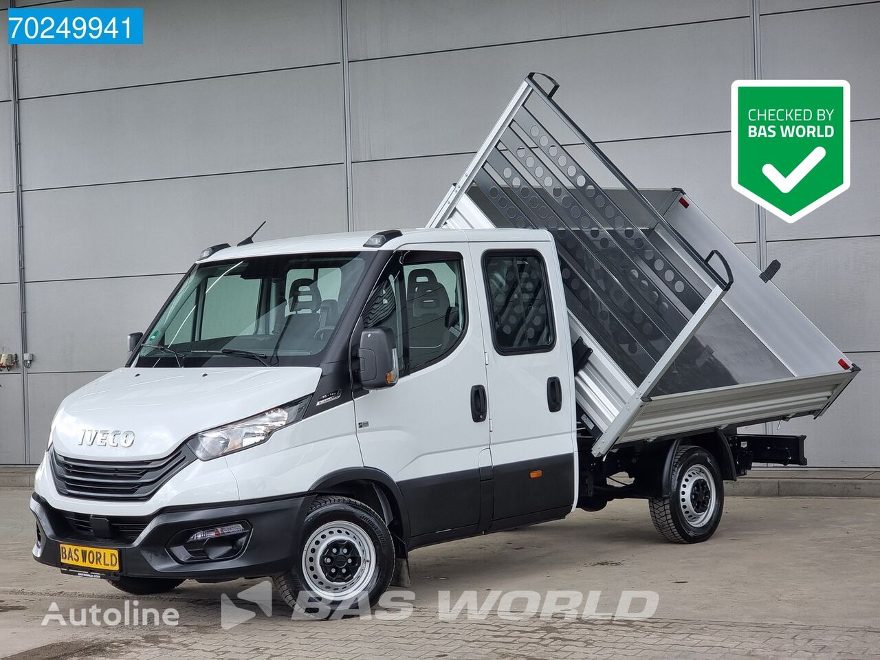 ανατρεπόμενο φορτηγό < 3.5τ IVECO Daily 35S16 Automaat Dubbel Cabine 3 zijdige Kipper 3500kg trekh