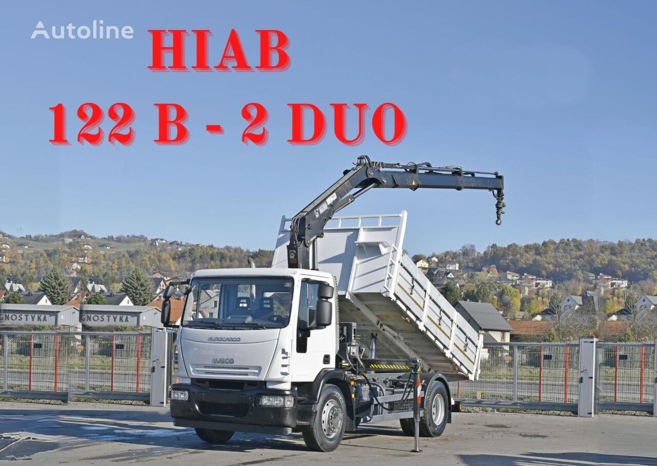 IVECO Eurocargo 180E28 *HIAB 122 B-2 DUO* TOPZUSTAND dump truck < 3.5t