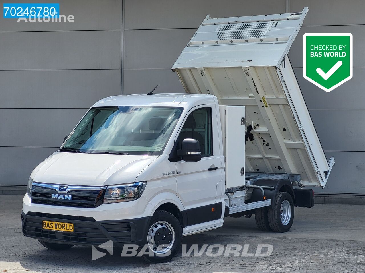 самосвал < 3.5т MAN TGE 5.120 Kipper 3500kg trekhaak Airco Cruise Navi Camera Tipper