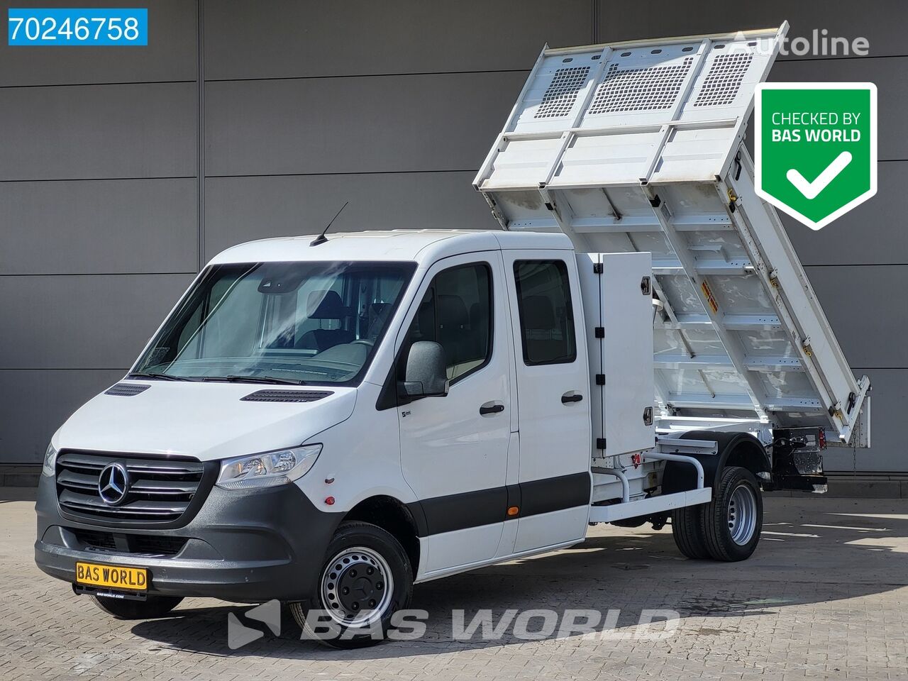 truk pembuangan < 3.5t Mercedes-Benz Sprinter 514 CDI Kipper Dubbel Cabine 3500kg trekhaak Airco Crui