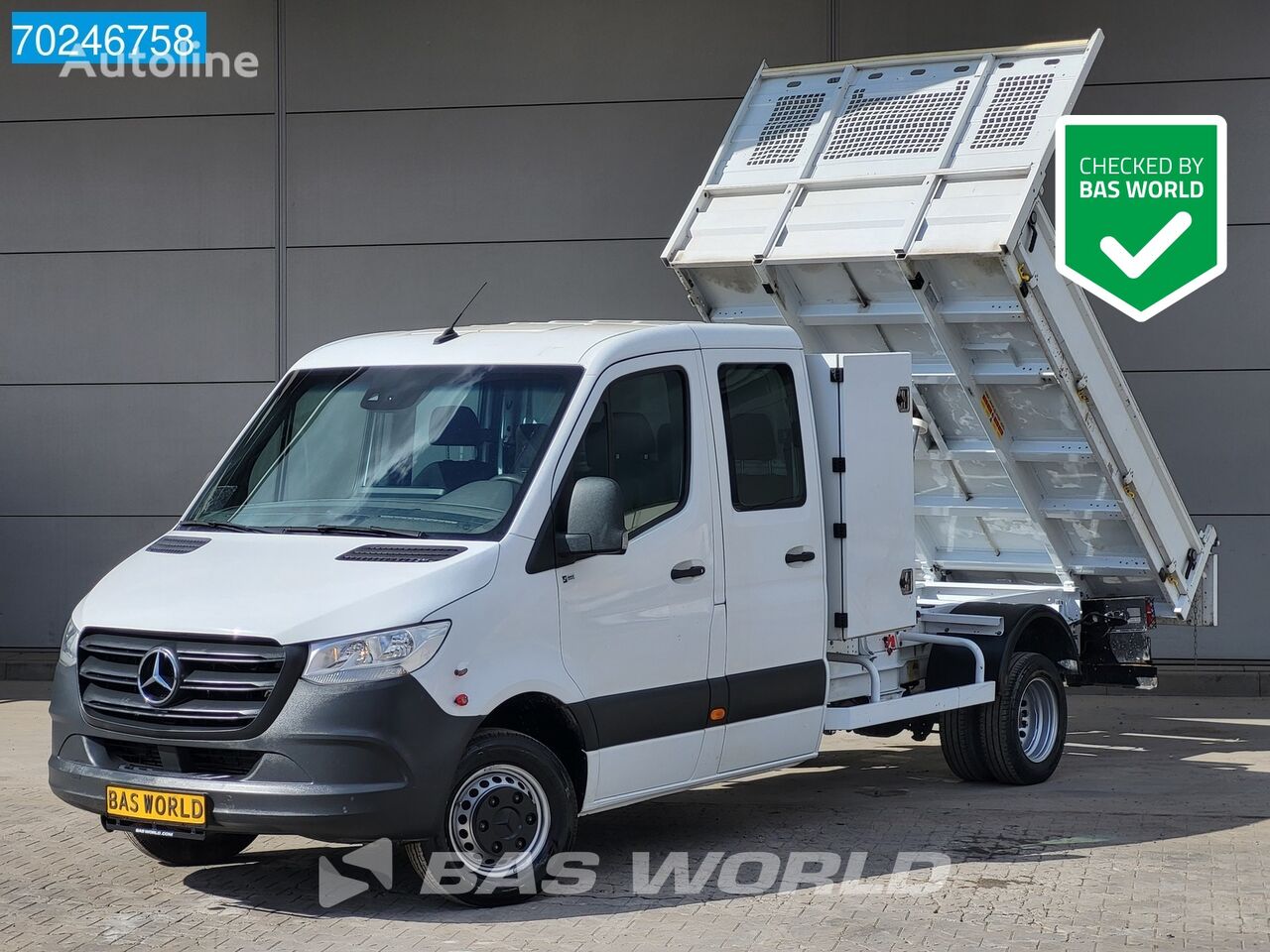 autobasculantă < 3.5t Mercedes-Benz Sprinter 514 CDI Kipper Dubbel Cabine 3500kg trekhaak Airco Crui