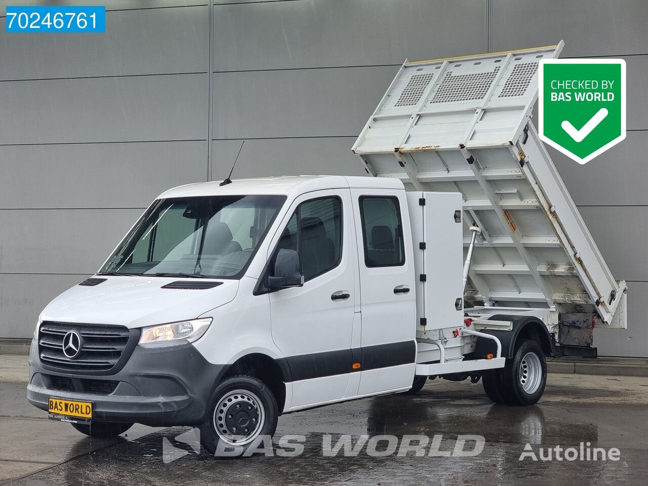 Mercedes-Benz Sprinter 514 CDI Kipper Dubbel Cabine met kist 3500kg trekhaak A dump truck < 3.5t