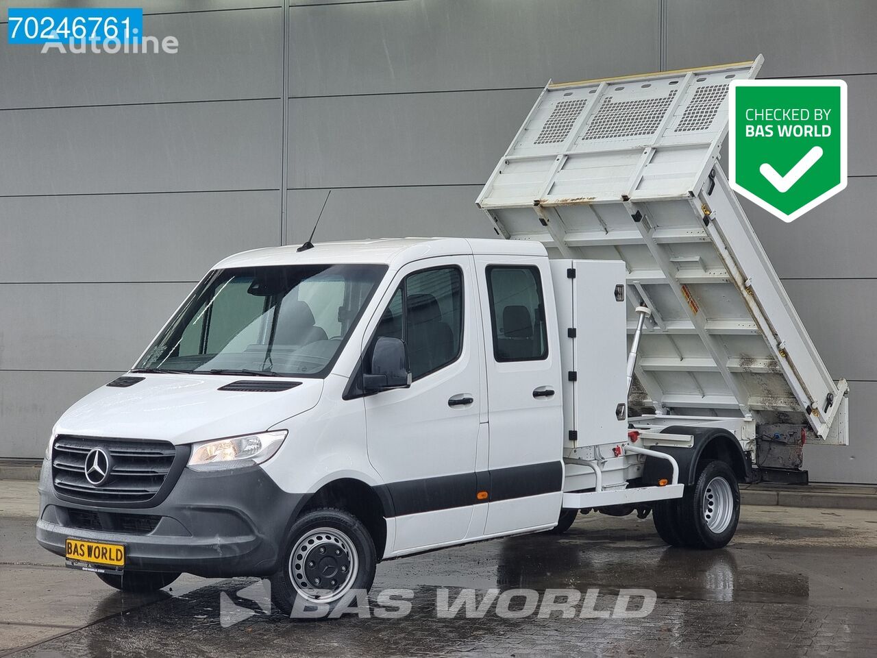 Mercedes-Benz Sprinter 514 CDI Kipper Dubbel Cabine met kist 3500kg trekhaak A dump truck < 3.5t