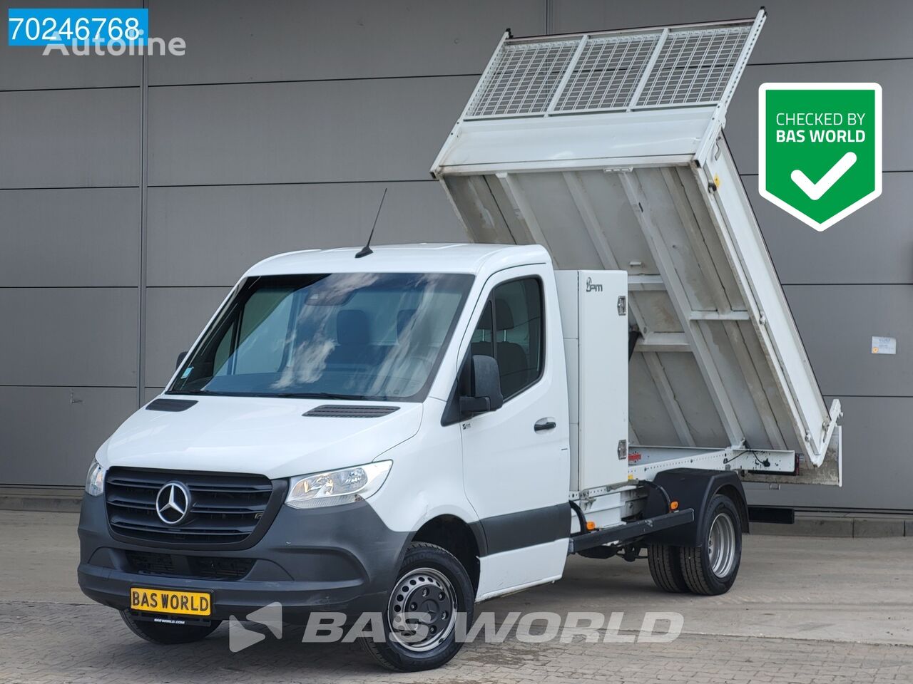 xe ben < 3.5t Mercedes-Benz Sprinter 514 CDI Kipper met Kist 3500kg trekhaak Airco Cruise Ti