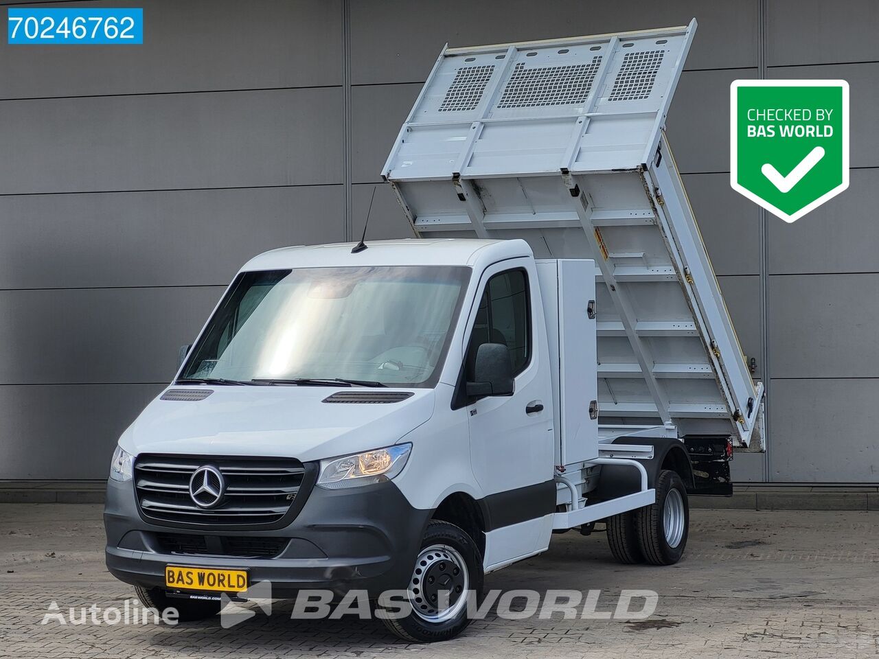 самосвал < 3.5т Mercedes-Benz Sprinter 514 CDI Kipper met kist 3500kg trekhaak Airco Cruise Ti