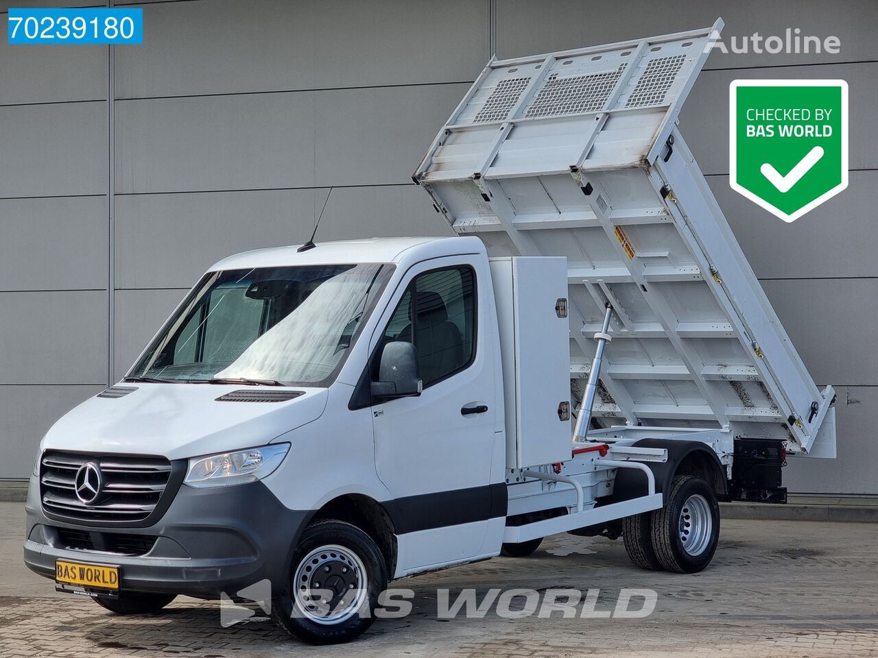 Mercedes-Benz Sprinter 514 CDI Kipper met kist 3500kg trekhaak Airco Cruise Ti dump truck < 3.5t