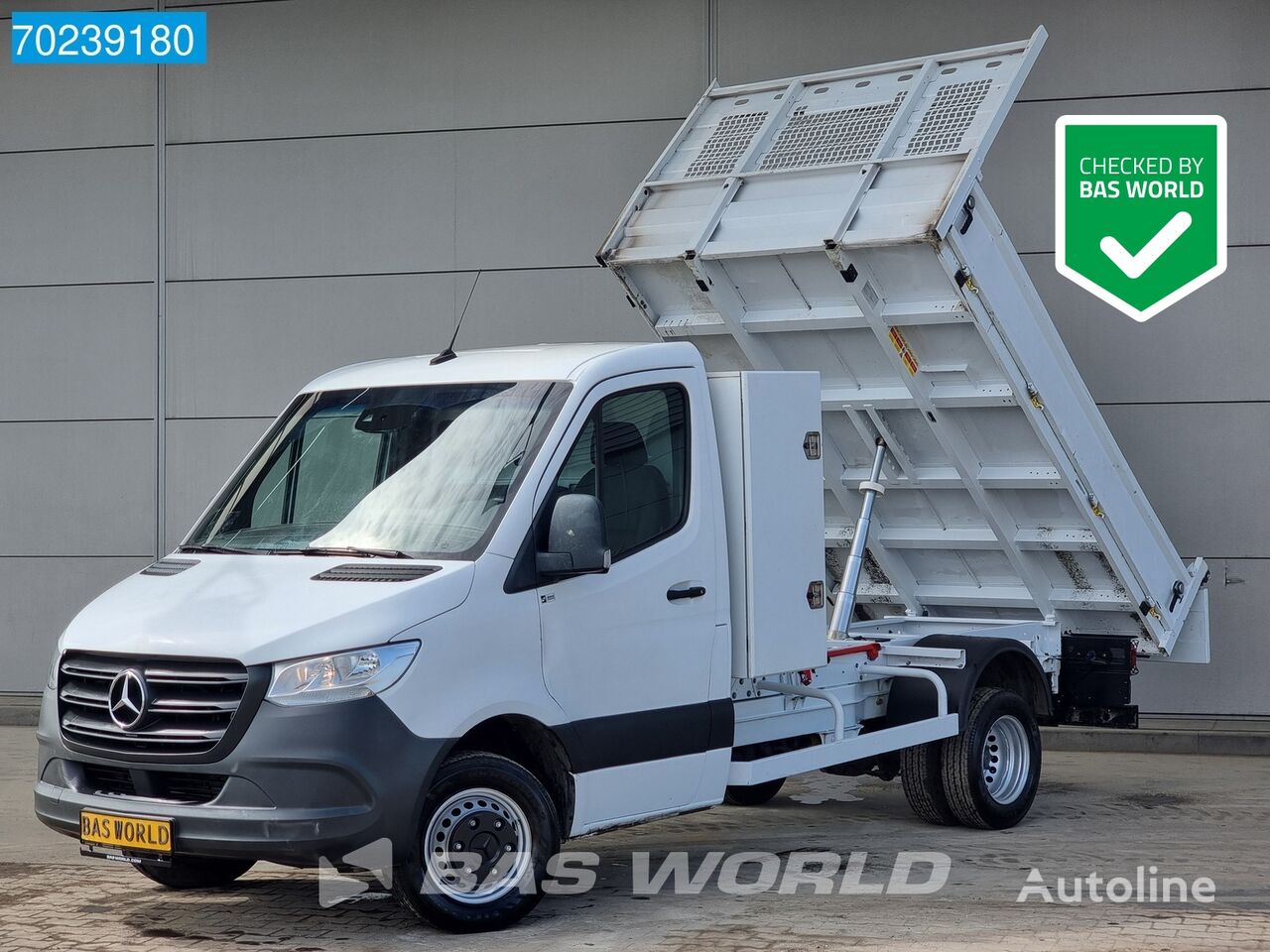 کامیون کمپرسی < 3.5t Mercedes-Benz Sprinter 514 CDI Kipper met kist 3500kg trekhaak Airco Cruise Ti