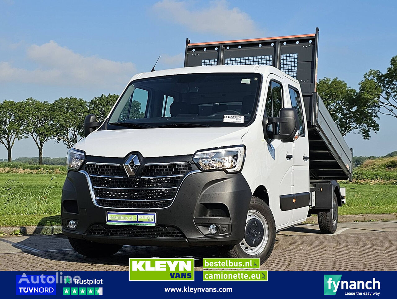 شاحنة قلابة < 3.5طن Renault MASTER 2.3 dub.cab kipper 165pk