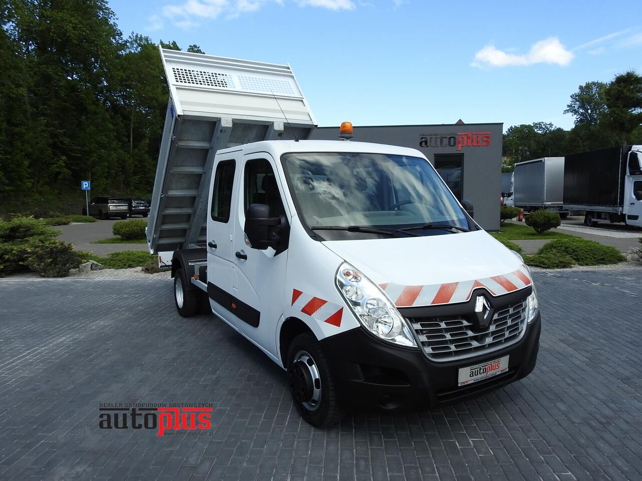 Renault MASTER WYWROTKA PODWÓJNA KABINA DOKA 6 MIEJSC KLIMATYZACJA BLIŹN volquete < 3.5t