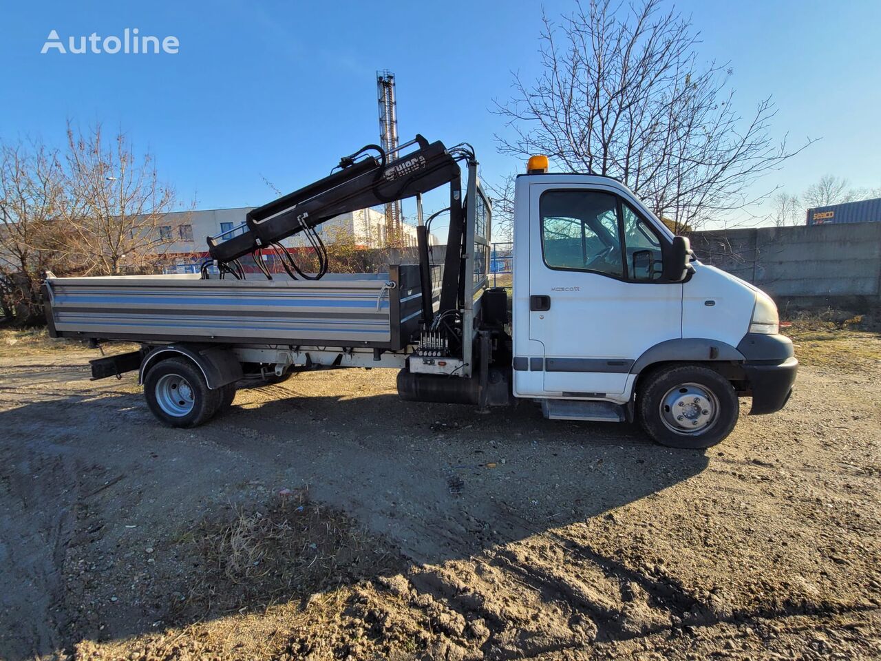 Renault Mascott 160 Three-sided tipper + Crane - 6.5tons dump truck < 3.5t