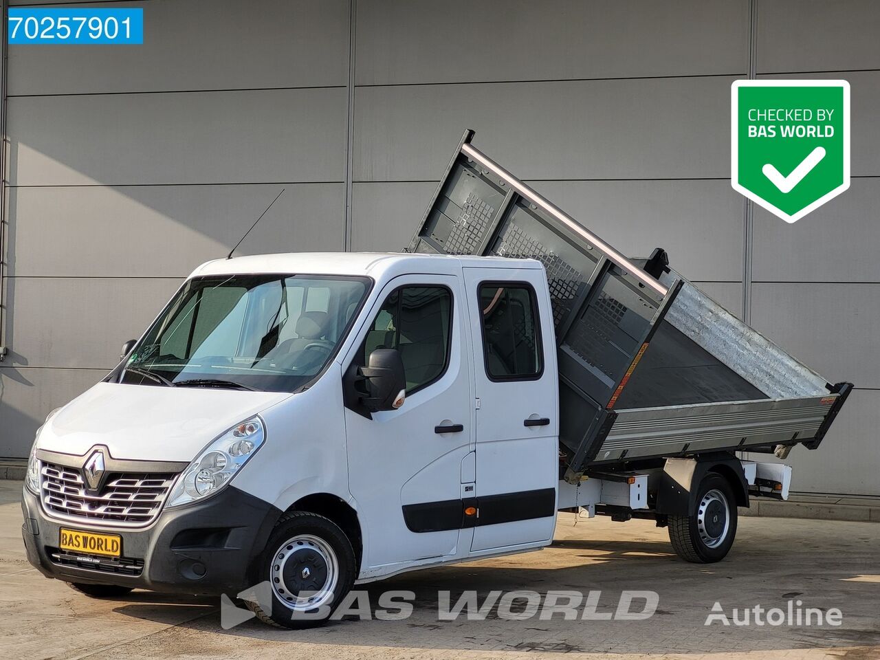 самосвал < 3.5т Renault Master 130PK Dubbel Cabine 3 zijdige Kipper Trekhaak Airco Tippe