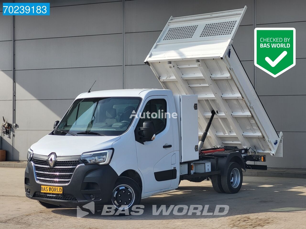 ανατρεπόμενο φορτηγό < 3.5τ Renault Master 135PK Kipper met kist 3500kg trekhaak Airco Cruise Tipper