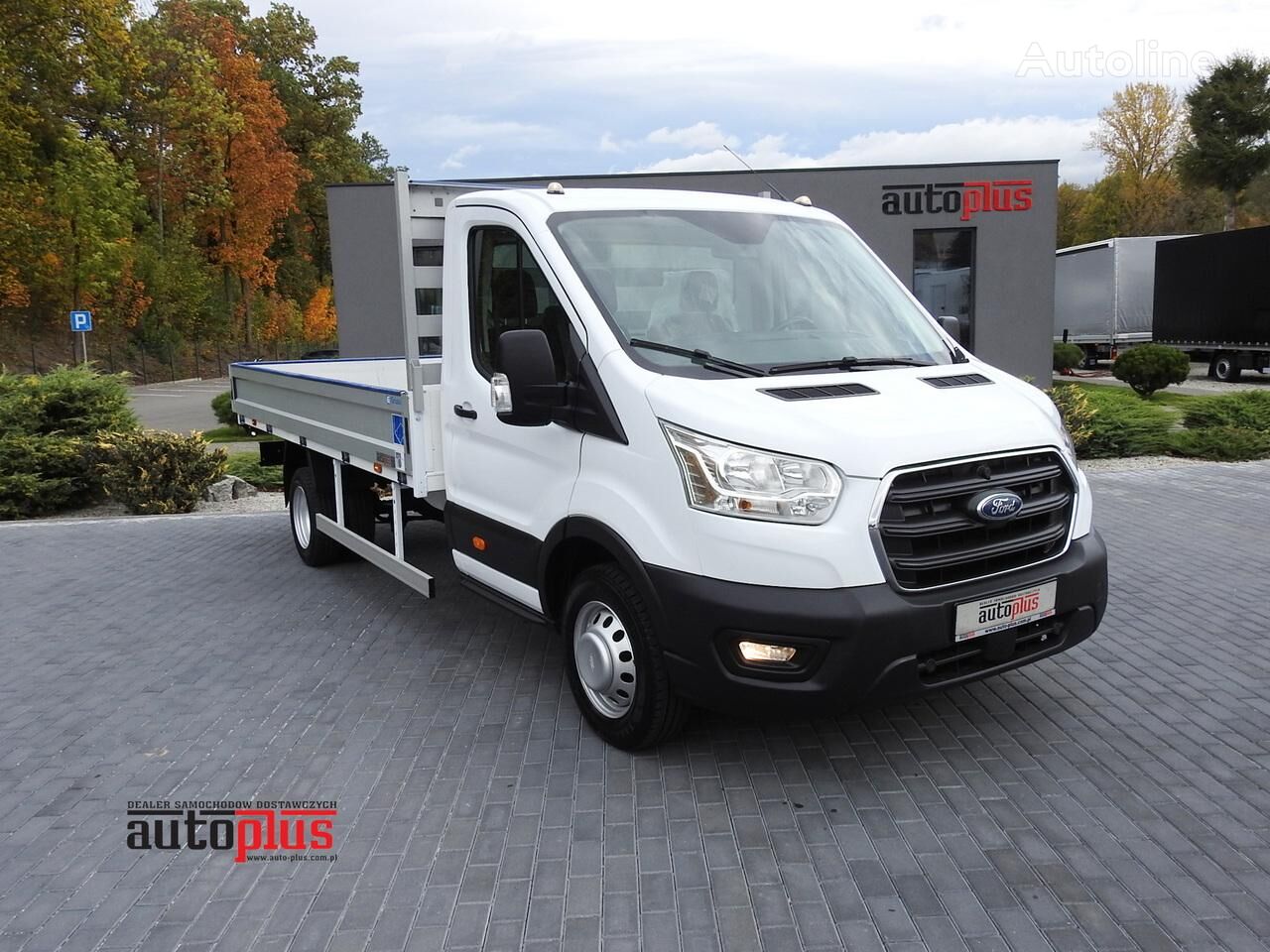 Ford TRANSIT SKRZYNIA 8 PALET TEMPOMAT KLIMATYZACJA LEDY BLIŹNIACZE K camión caja abierta < 3.5t