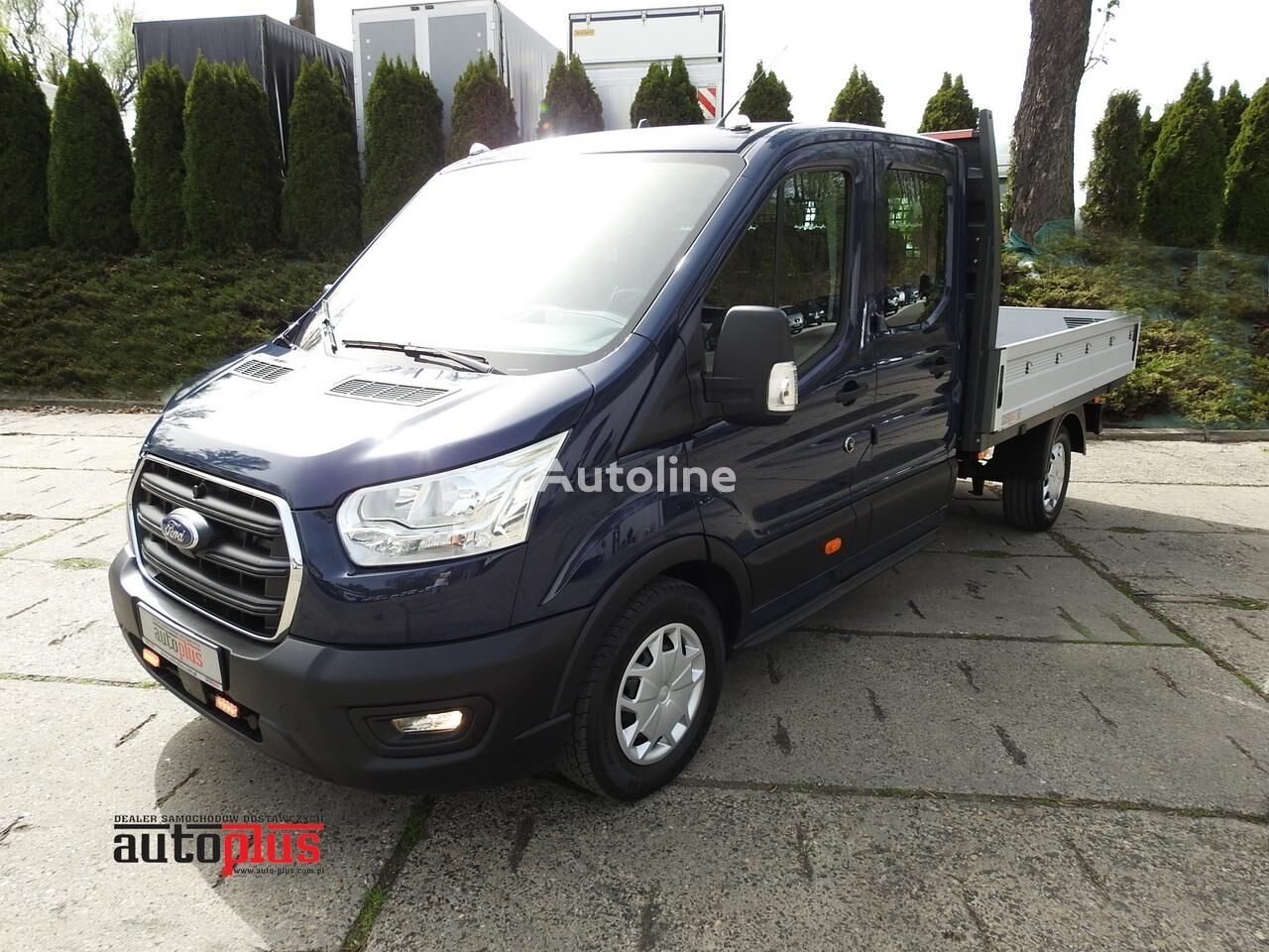 Ford TRANSIT SKRZYNIA PODWÓJNA KABINA DOKA 7 MIEJSC TEMPOMAT KLIMATYZ Pritsche LKW < 3.5t