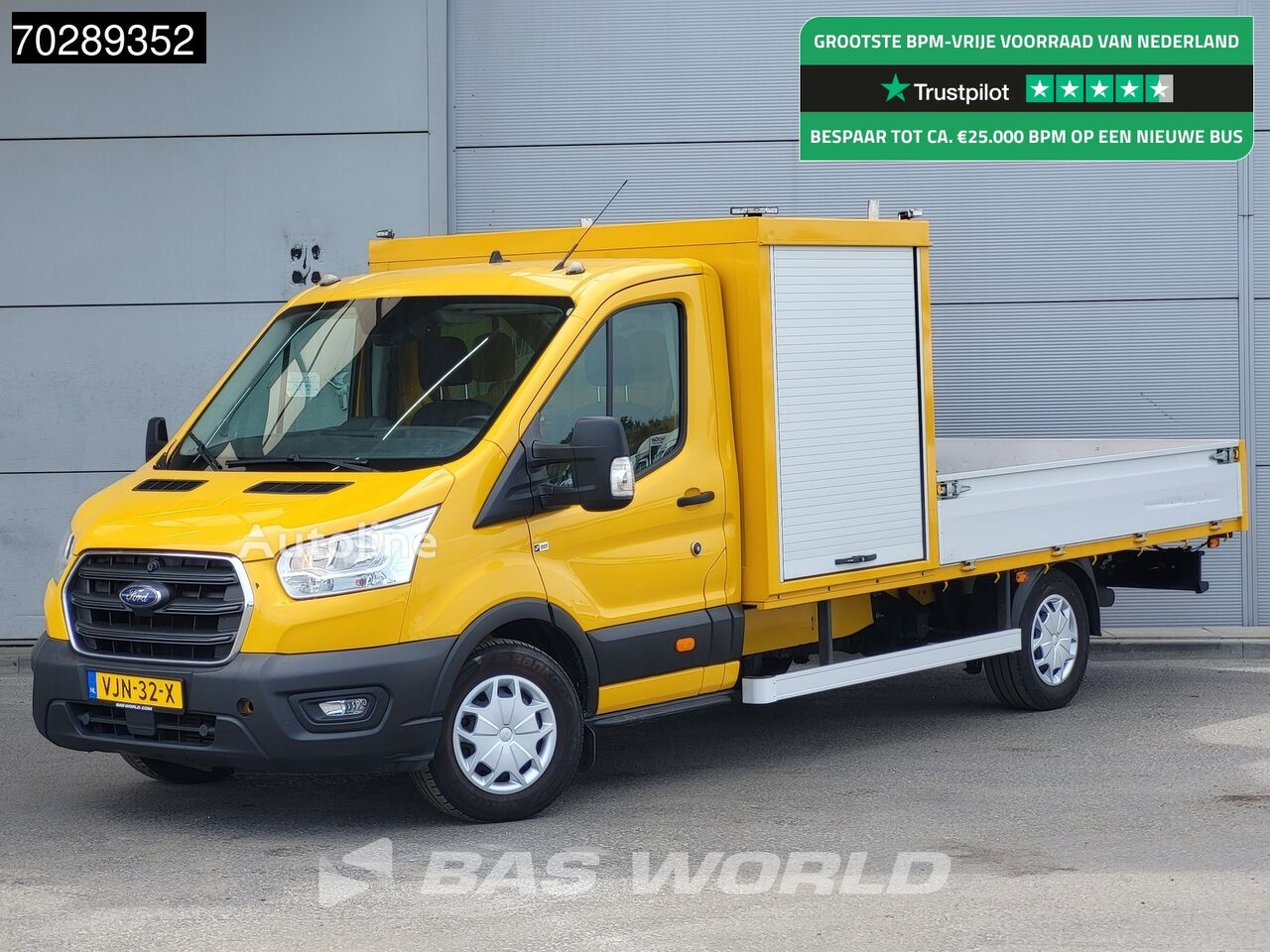 Ford Transit 130pk Open Laadbak Trekhaak Airco Cruise Euro6 APK 03-20 flatbed truck < 3.5t - Autoline