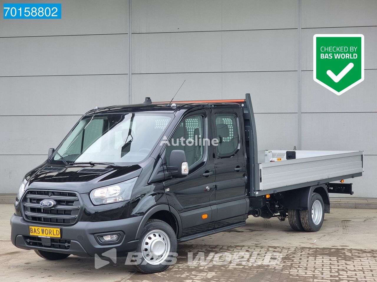 nowa ciężarówka burtowa < 3.5t Ford Transit 170pk Open laadbak Dubbellucht Dubbel Cabine 3500kg trek