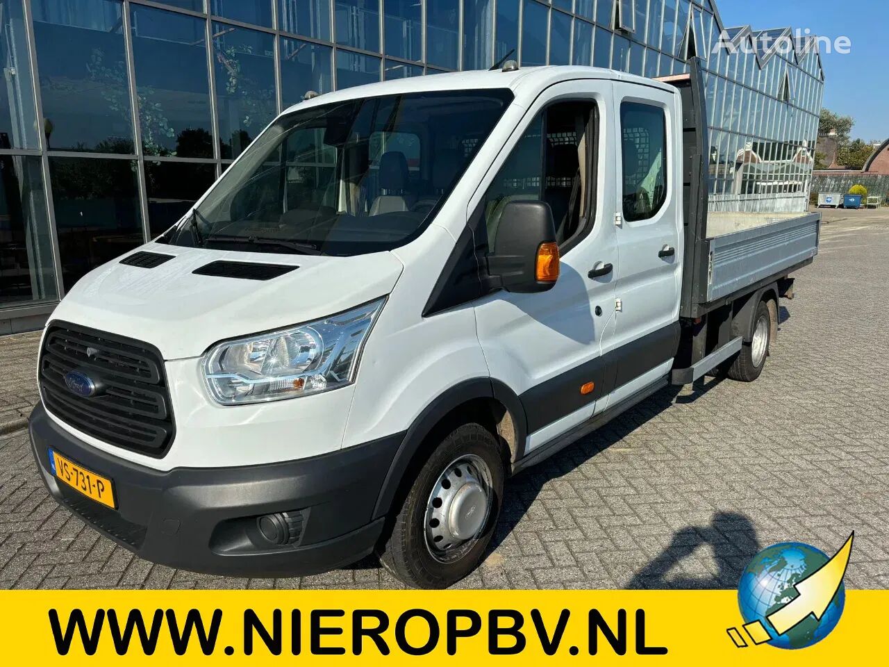 бортовой грузовик < 3.5т Ford Transit 2.2TDCI Dubbelcabine 7 Pers Openlaadbak Airco Trekhaak