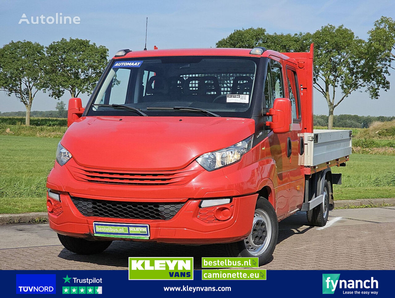 xe tải san phẳng < 3.5t IVECO DAILY 35S12 dub.cab open-laadbak