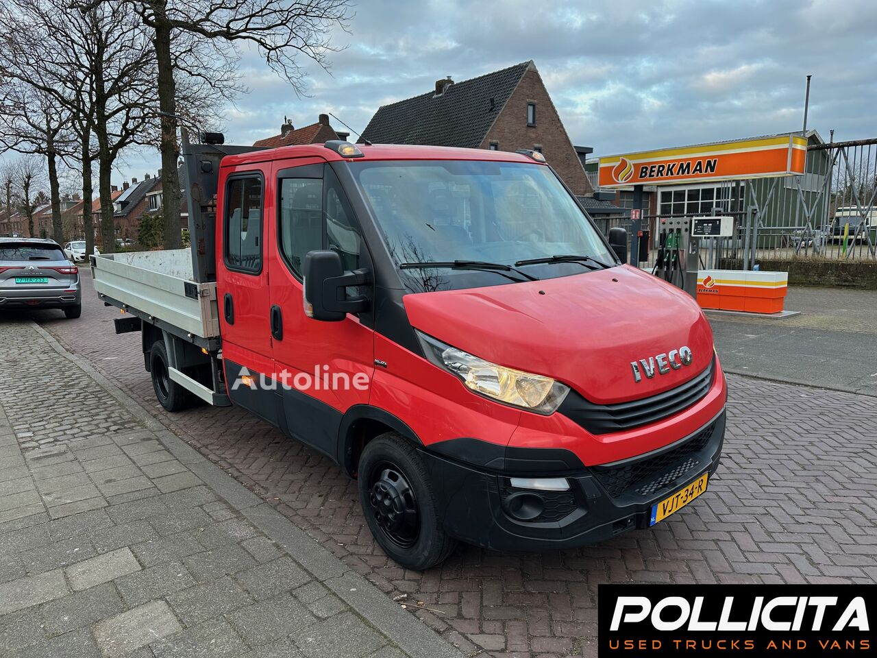 IVECO Daily 35C16 / Dubbel cabine / Open laadbak / Euro 6 / Trekhaak flatbed truck < 3.5t