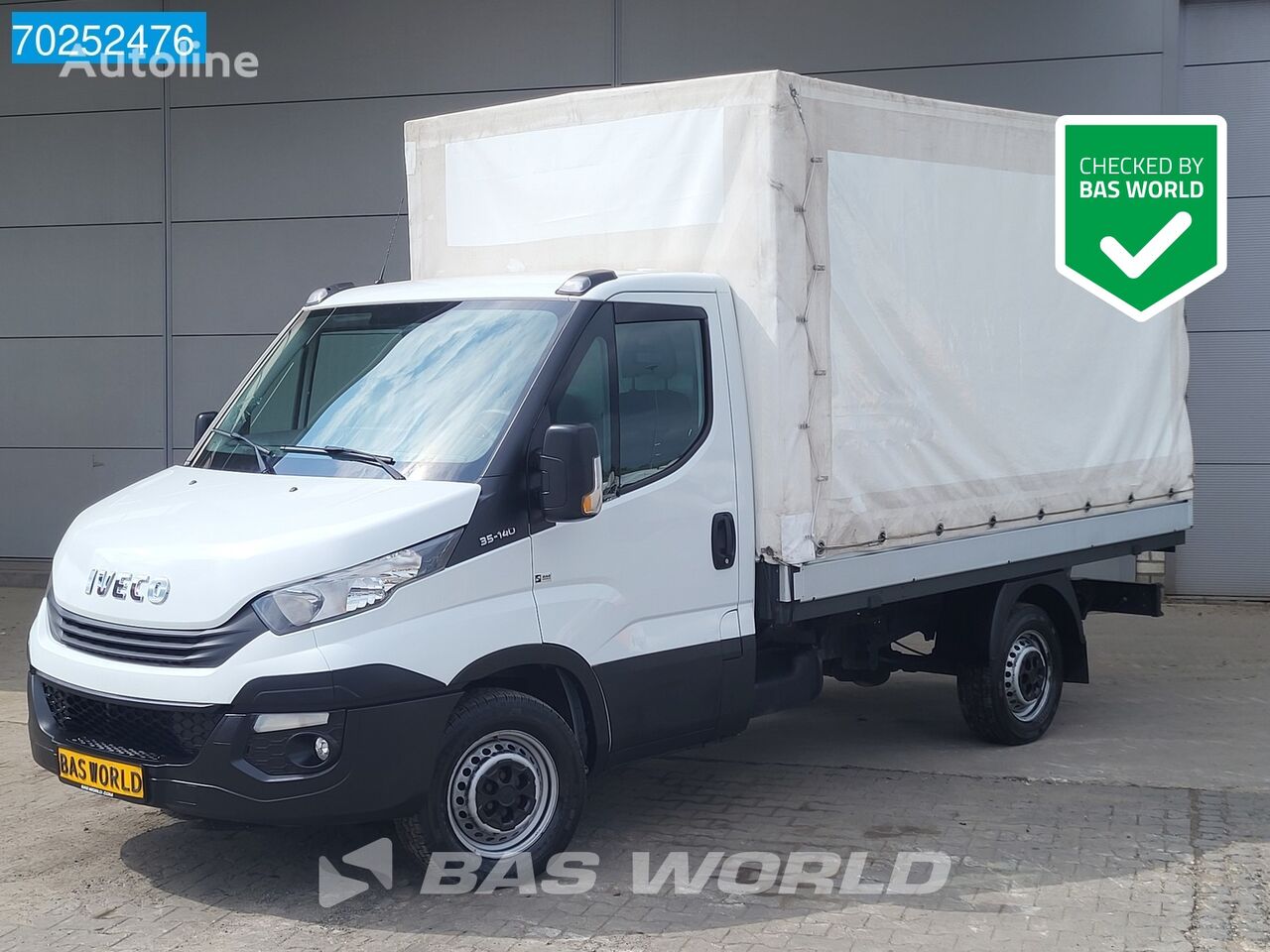 IVECO Daily 35S14 Open laadbak Trekhaak Huif Airco Cruise Euro6 Pritsc camión caja abierta < 3.5t