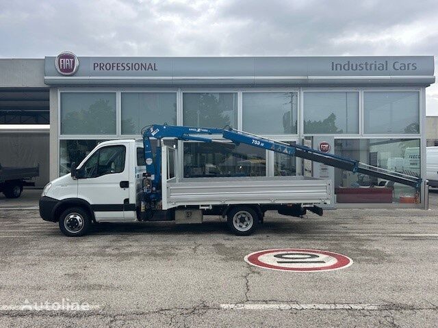 truk flatbed < 3.5t IVECO Daily 35c-15 Skrzynia 3.80M + HDS Amco Veba 703/2S Klima ! Bez K