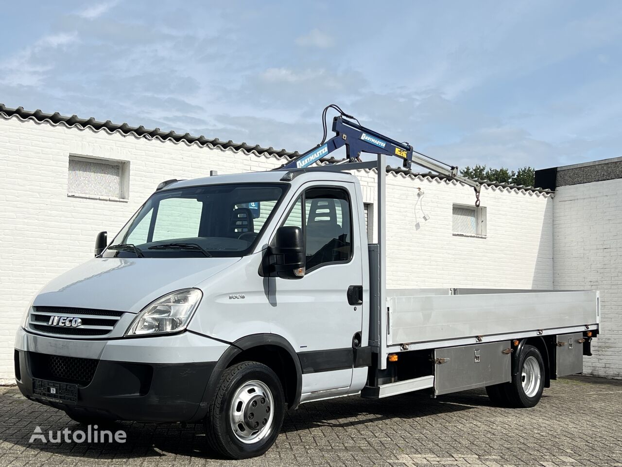 dropside camion < 3.5t IVECO Daily 50/35C18 Hpi Pritsche + Carrymaster Kran 400 cm Ahk Euro 4