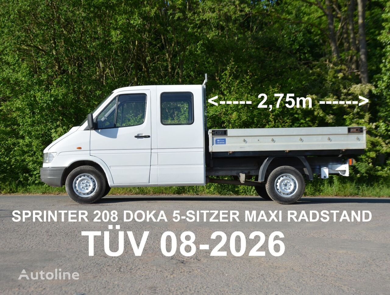 бортовой грузовик < 3.5т Mercedes-Benz SPRINTER 208CDI W901