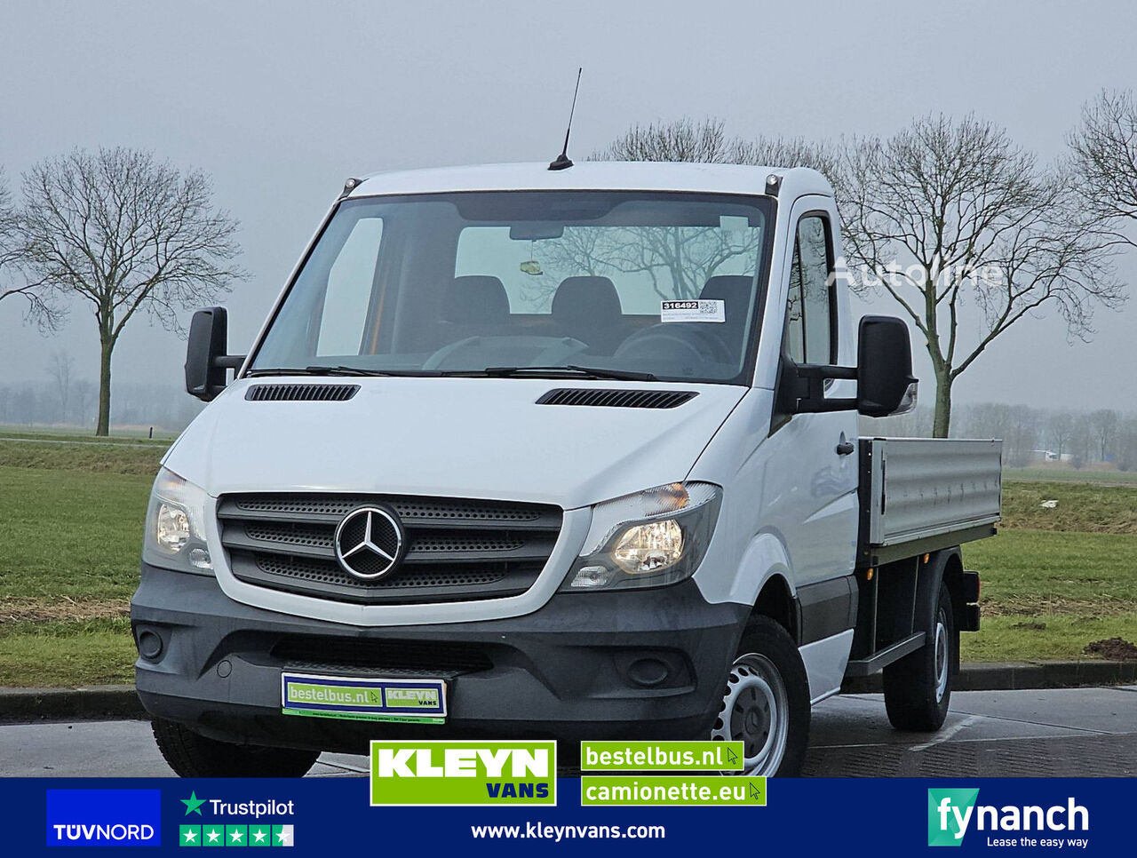 камион со рамна платформа < 3.5т Mercedes-Benz SPRINTER 314 Open-Laadbak Euro6!