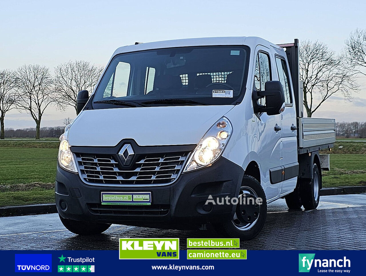 Renault MASTER 2.3 DCI 130 DL DC flatbed truck < 3.5t