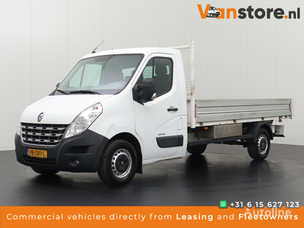 Renault Master 2.3DCi 125PK Open Laadbak kamion s ravnom platformom < 3.5t