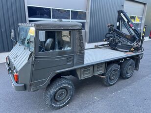 Steyr STEYR-PUCH Pinzgauer  Platform + crane Hiab 027 6x6 camión caja abierta < 3.5t