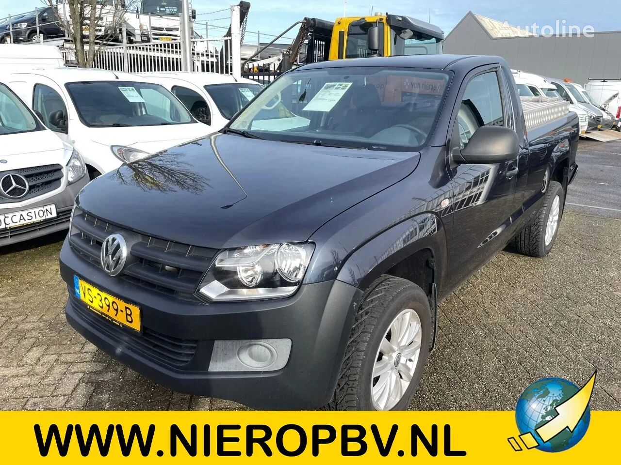 Volkswagen Amarok 2.0TDI Bleumotion Automaat Airco Navi 180PK 3000KG Trekha flatbed truck < 3.5t