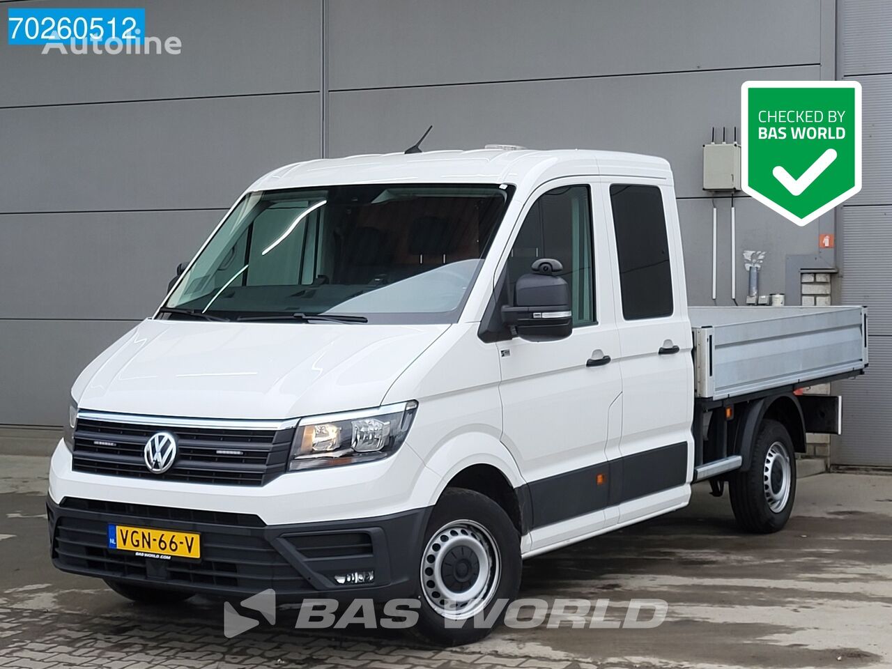 Volkswagen Crafter 102pk Open laadbak Dubbel Cabine Trekhaak Airco Cruise C camión caja abierta < 3.5t