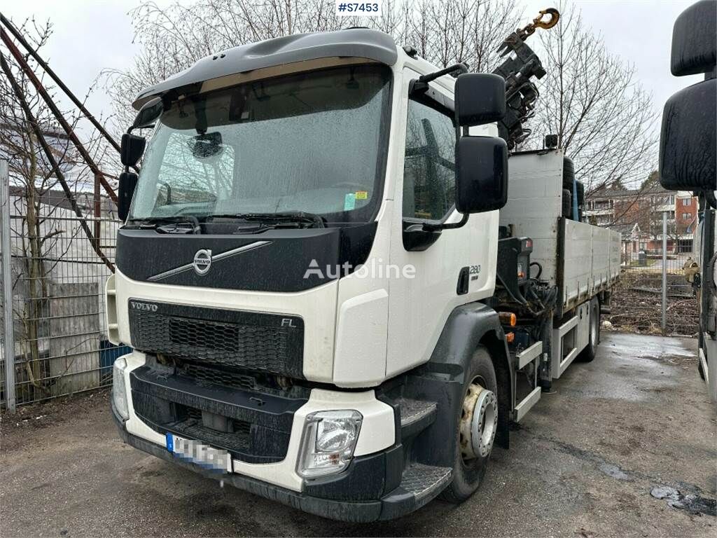 Volvo FL 280 4X2 Crane truck with HIAB XS 144 E-5 crane camión caja abierta < 3.5t