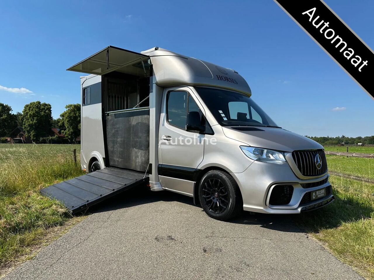 Mercedes-Benz Sprinter 314 AMG 2-paards paardenvrachtwagen B-rijbewijs horse transporter