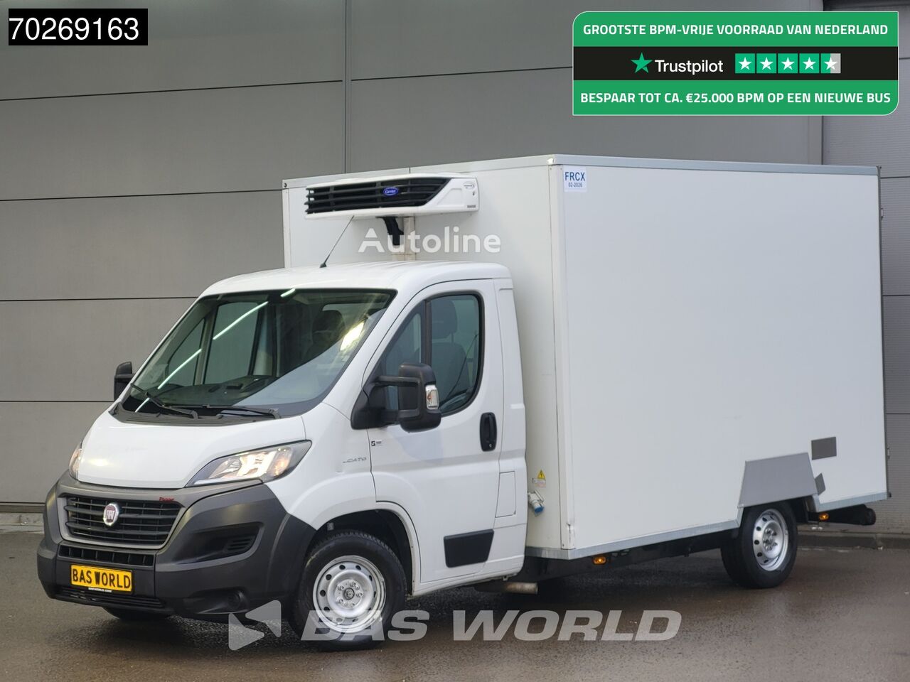 FIAT Ducato 160PK Koelwagen Vries Carrier Xarios 350 Stekker 220V Koe refrigerated truck < 3.5t