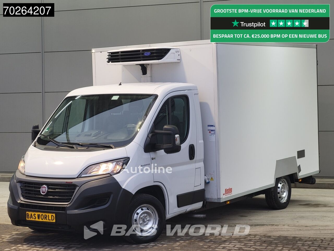 FIAT Ducato 160pk Koelwagen Vries Carrier Xarios 350 230V stekker Koe hűtős teherautó < 3.5t