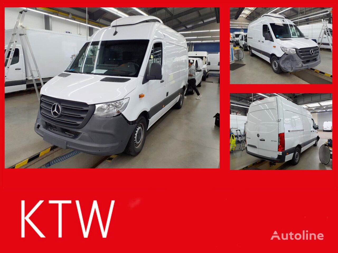 الميكروباصات شاحنة التبريد Mercedes-Benz Sprinter 317 Kühlkasten,Standkühlung Kerstner