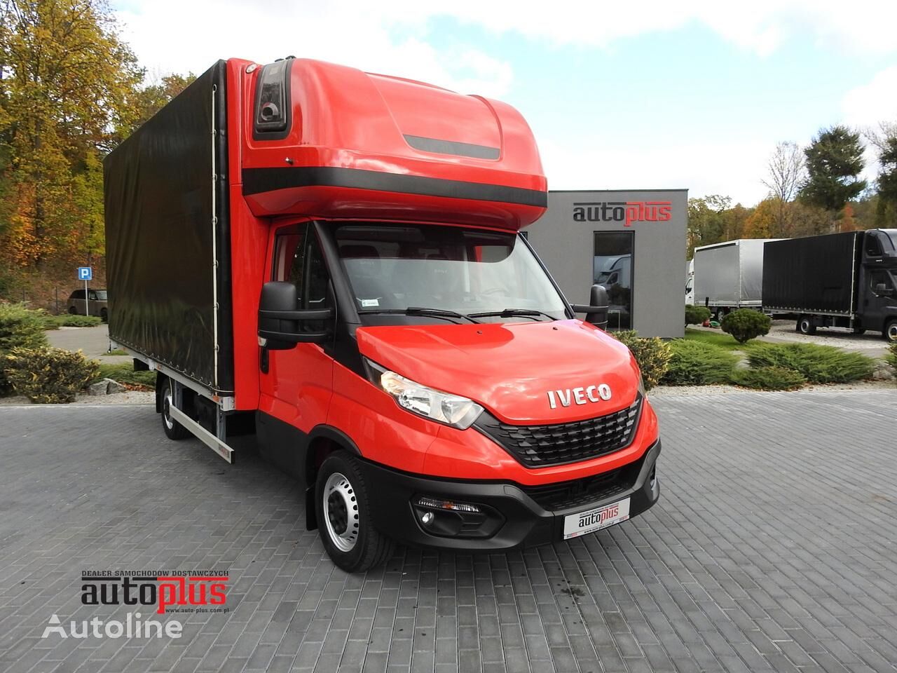 IVECO DAILY 35S18 PLANDEKA 10 PALET WEBASTO TEMPOMAT KLIMATYZACJA PNEU tilt truck < 3.5t