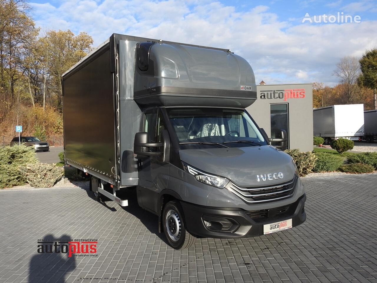 тентованный грузовик < 3.5т IVECO DAILY 35S18 PLANDEKA 12 PALET WEBASTO TEMPOMAT KLIMATYZACJA LEDY