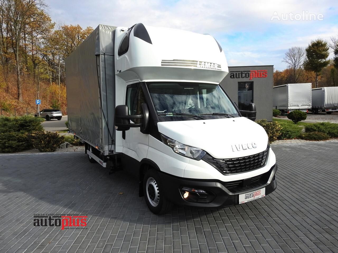 IVECO DAILY 35S18 PLANDEKA WINDA 10 PALET WEBASTO TEMPOMAT KLIMATYZACJ tilt truck < 3.5t