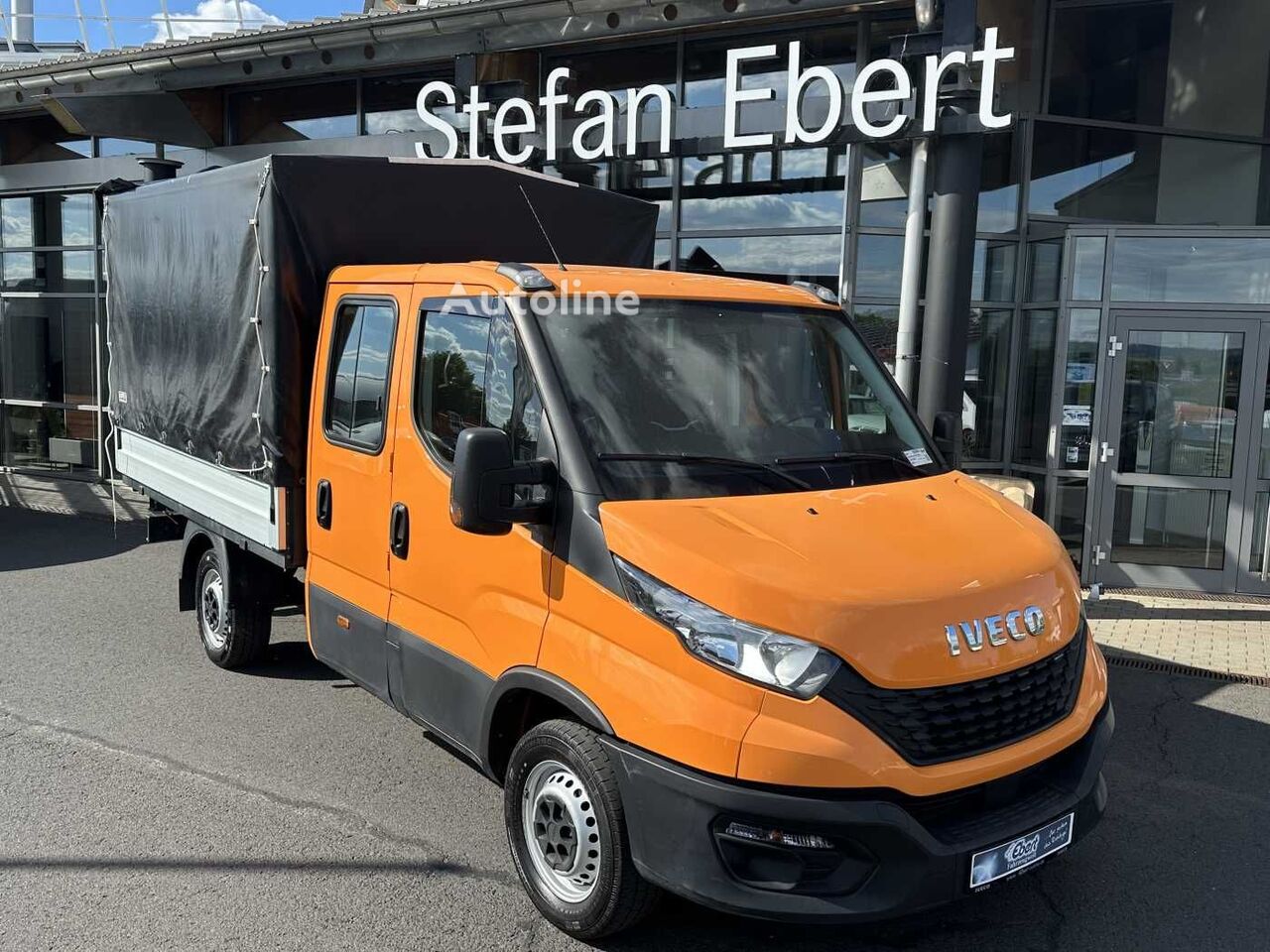 Ciężarówka plandeka < 3.5t IVECO Daily 35S14 Pritsche-Plane *AHK*Ladekran*7-Sitze na sprzedaż | Autoline PL Ciężarówka plandeka < 3.5t IVECO Daily 35S14 Pritsche-Plane *AHK*Ladekran*7-Sitze - Autoline