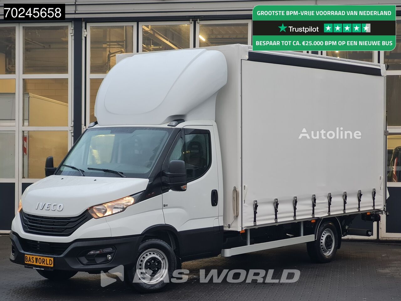 truk jungkit < 3.5t IVECO Daily 35S18 3.0L Schuifzeilen met Laadklep Bakwagen Airco Cruise baru