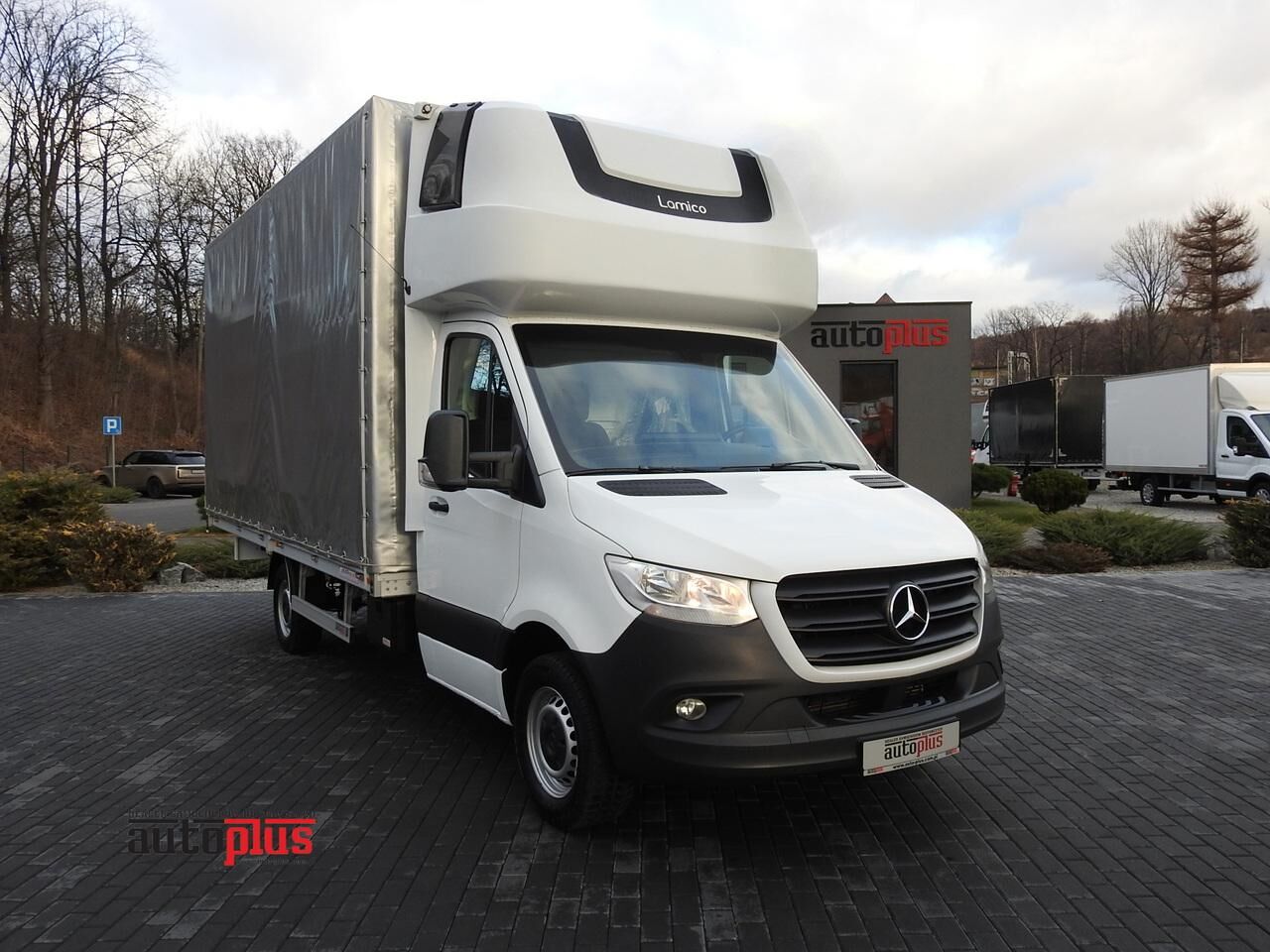 Mercedes-Benz SPRINTER 316 PLANDEKA 10 PALET TEMPOMAT KLIMATYZACJA PNEUMATYKA  tilt truck < 3.5t