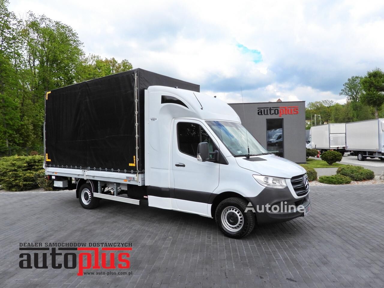 صندوق خلفي مغطى < 3.5طن Mercedes-Benz SPRINTER 316 PLANDEKA WINDA 8 PALET WEBASTO TEMPOMAT KLIMATYZACJ - Autoline
