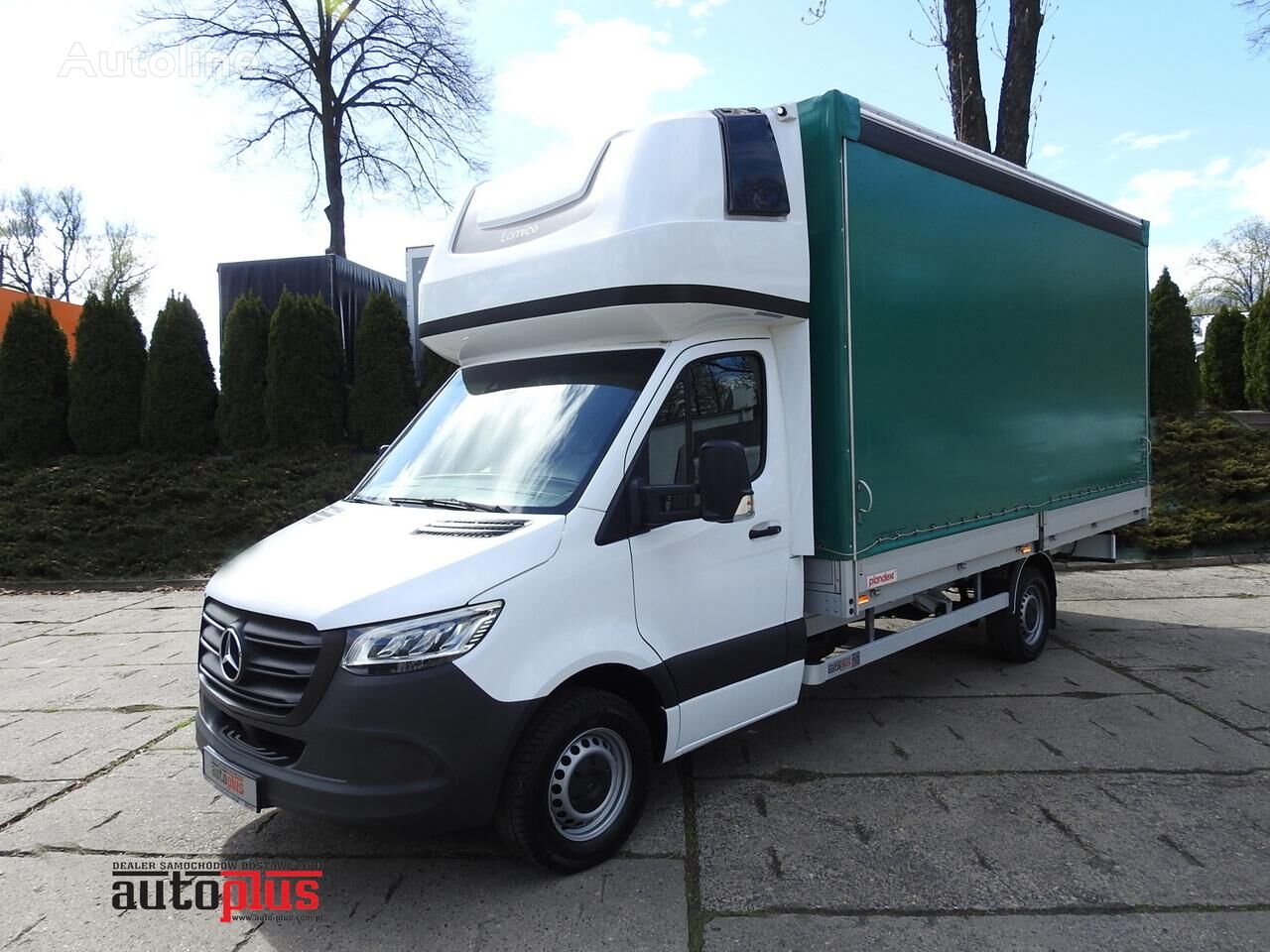 صندوق خلفي مغطى < 3.5طن Mercedes-Benz SPRINTER 317 PLANDEKA 10 PALET WEBASTO TEMPOMAT KLIMATYZACJA LED