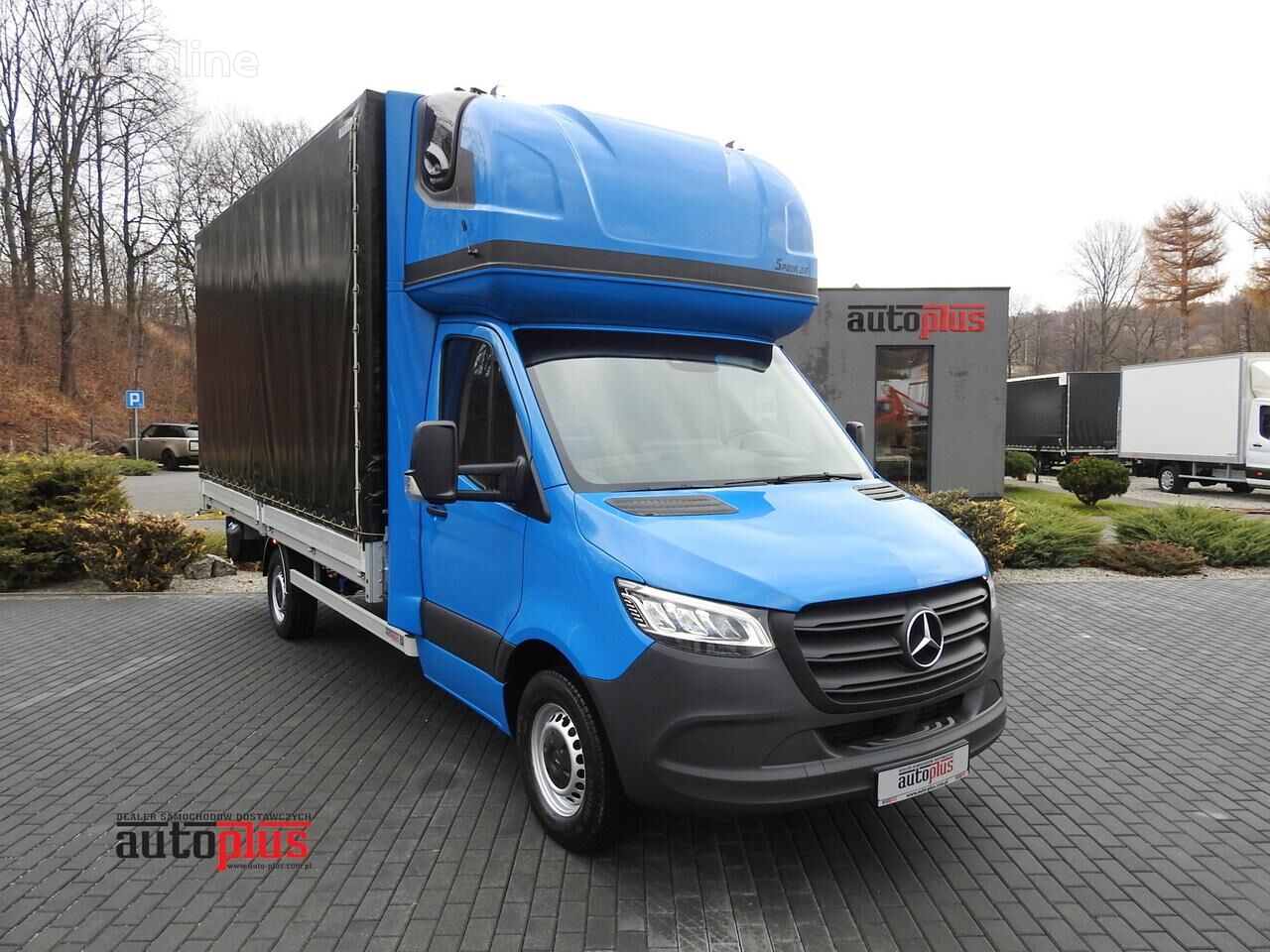 camion bâché < 3.5t Mercedes-Benz SPRINTER 317 PLANDEKA 10 PALET WEBASTO TEMPOMAT KLIMATYZACJA LED