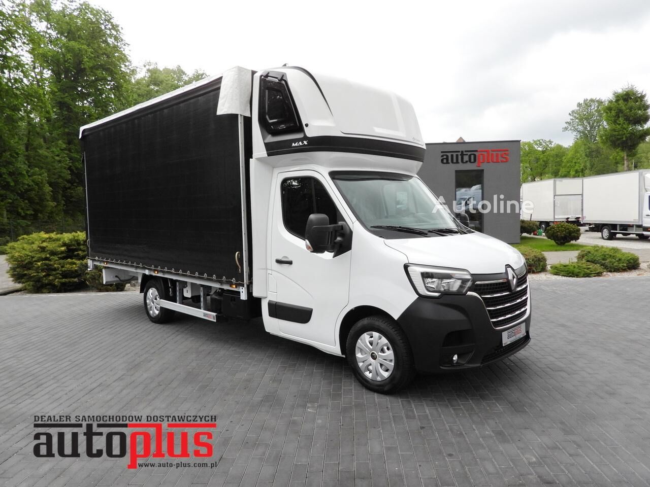 Renault MASTER  PLANDEKA 10 PALET WEBASTO TEMPOMAT LEDY PNEUMATYKA KLIMA kamion s ceradom < 3.5t - Autoline