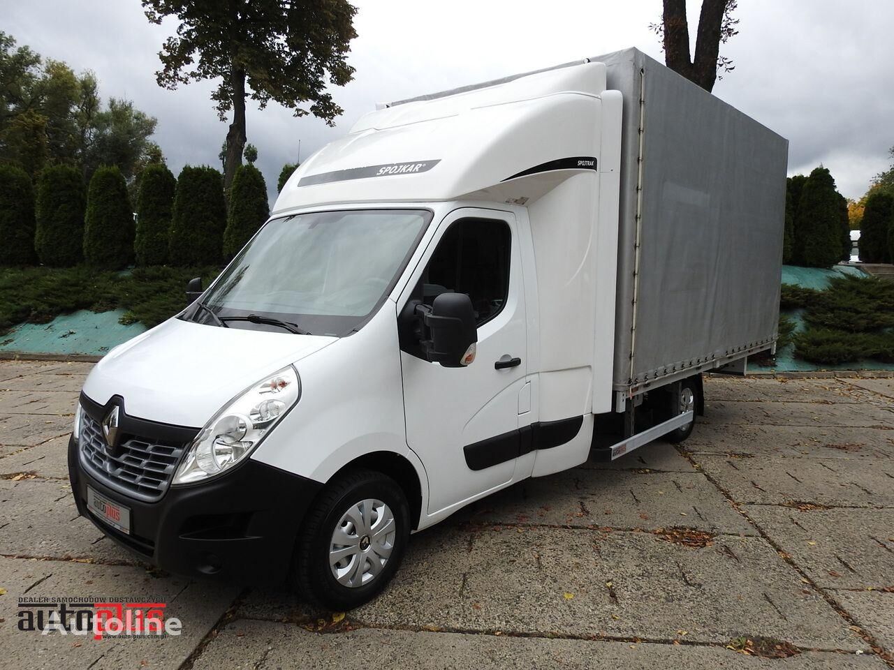 Renault MASTER PLANDEKA 10 PALET WEBASTO KLIMATYZACJA TEMPOMAT NOWE OPON tilt lastbil < 3.5t