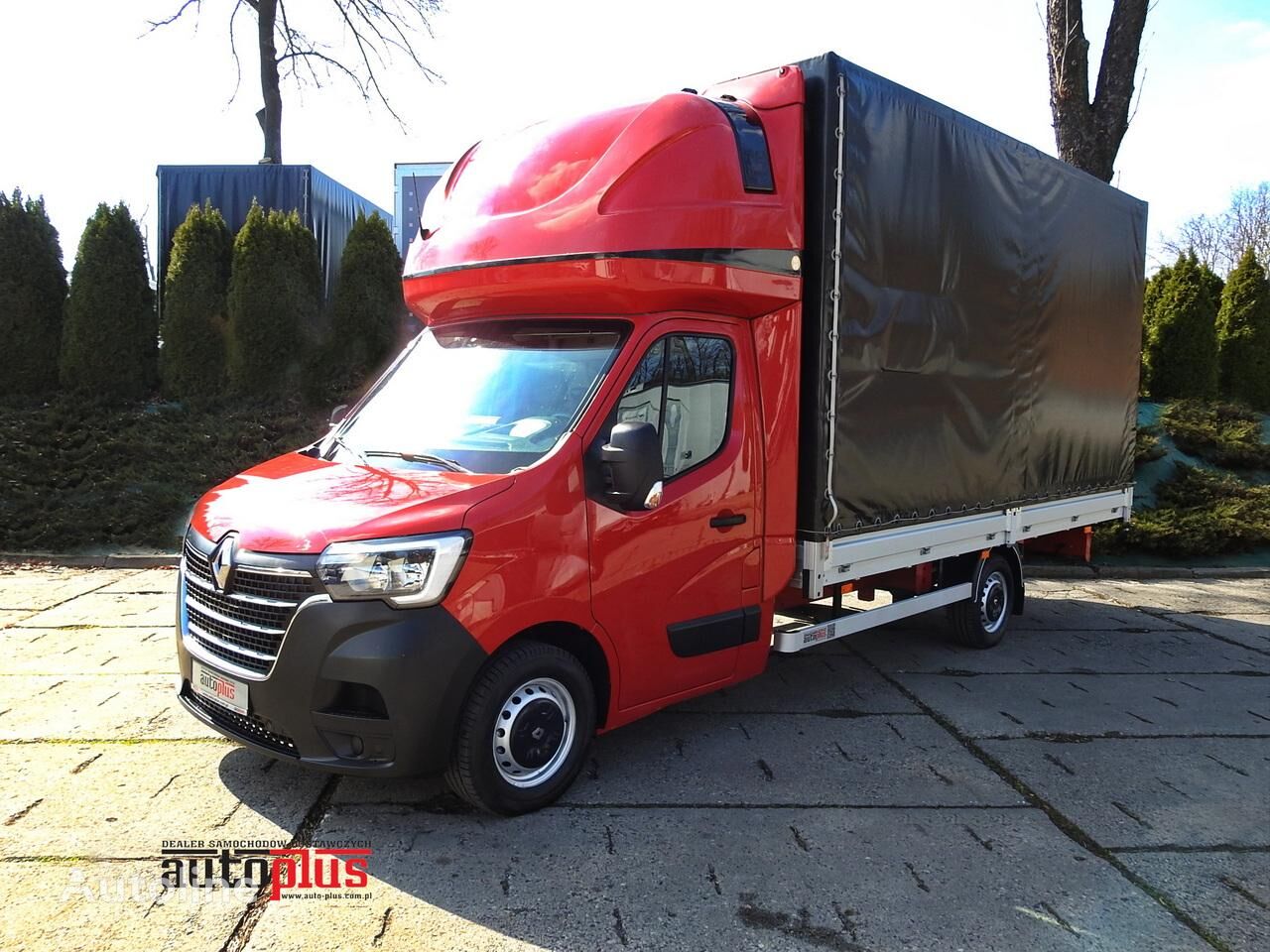 Renault MASTER PLANDEKA 10 PALET WEBASTO TEMPOMAT KLIMATYZACJA LEDY PNEU camión toldo < 3.5t